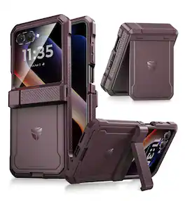 Dexnor - Shockpoof Case for Motorola Moto Razr 2025/2024 Heavy Duty Full-Body Rugged Shockproof Protective Phone Case - Phantom Purple