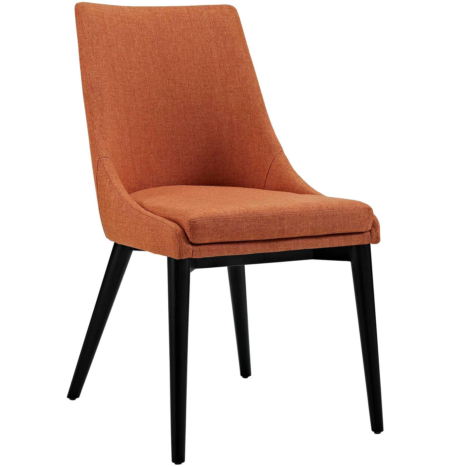 Left. Modway - Viscount Fabric Dining Side Chair Set of 2 by Modway - Orange.
