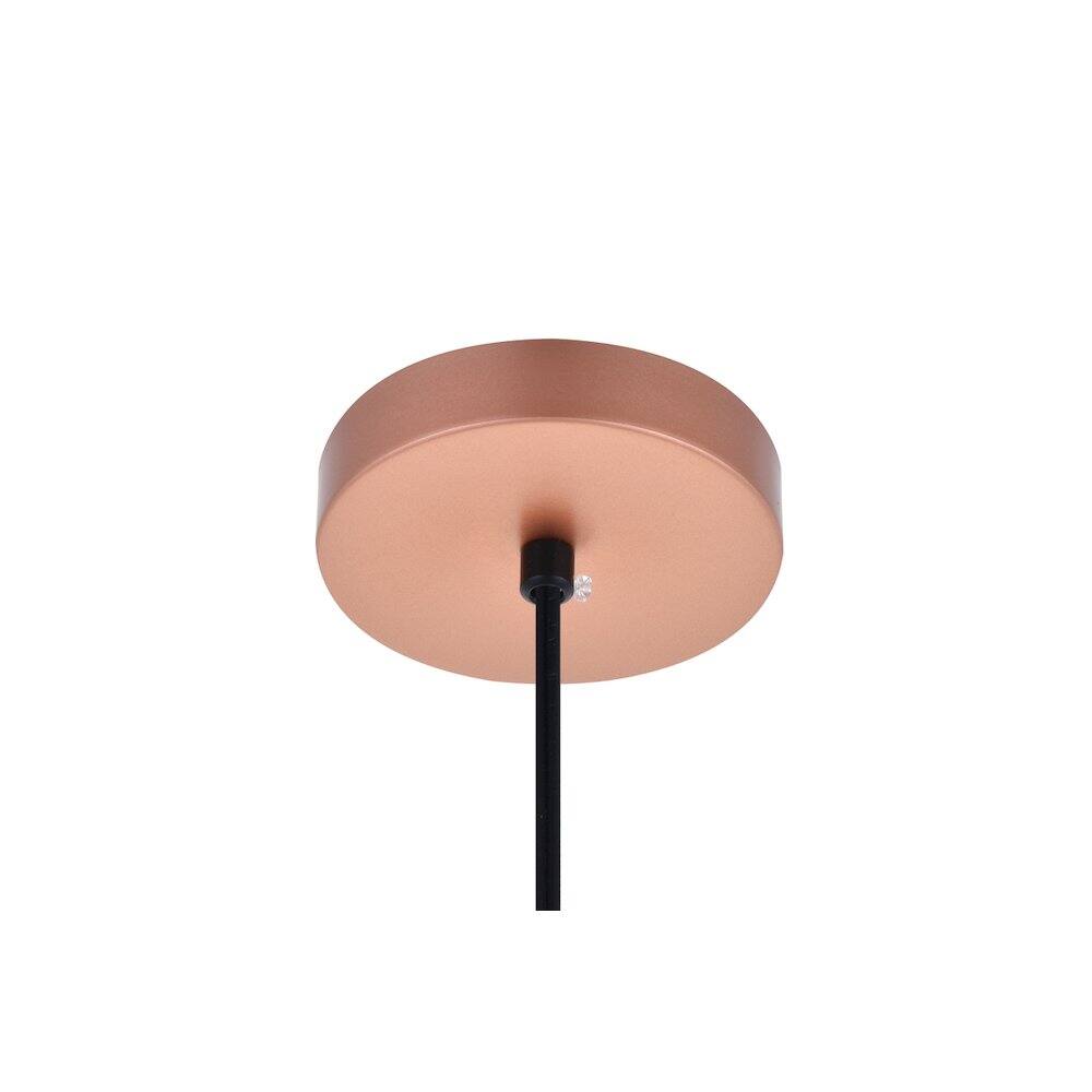 Back. Living District - Circa 1 Light Honey Gold Pendant - Honey Gold.