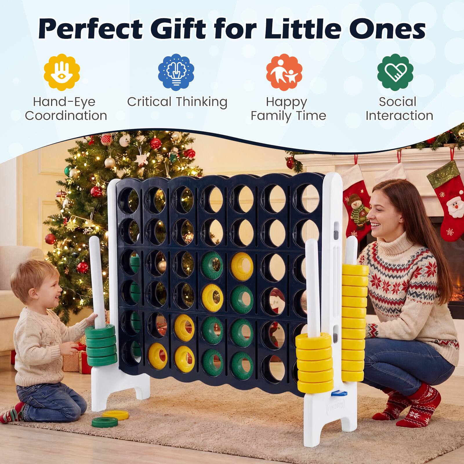 Perfect Gift for Little Ones

- Hand-Eye Coordination
- Critical Thinking
- Happy Family Time
- Social Interaction