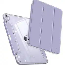 Kitcheniva - Protective Slim Transparent Case For iPad Air 11 Inch M2 2024 Air 5 And 4 - Lilac Purple