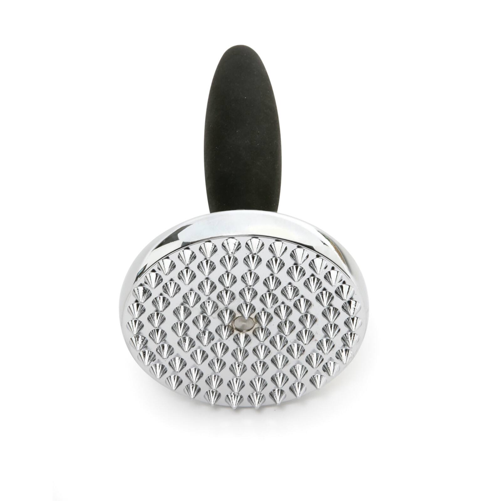 Front. Norpro - Grip EZ Deluxe Reversable Meat Tenderizer and Pounder - Silver.