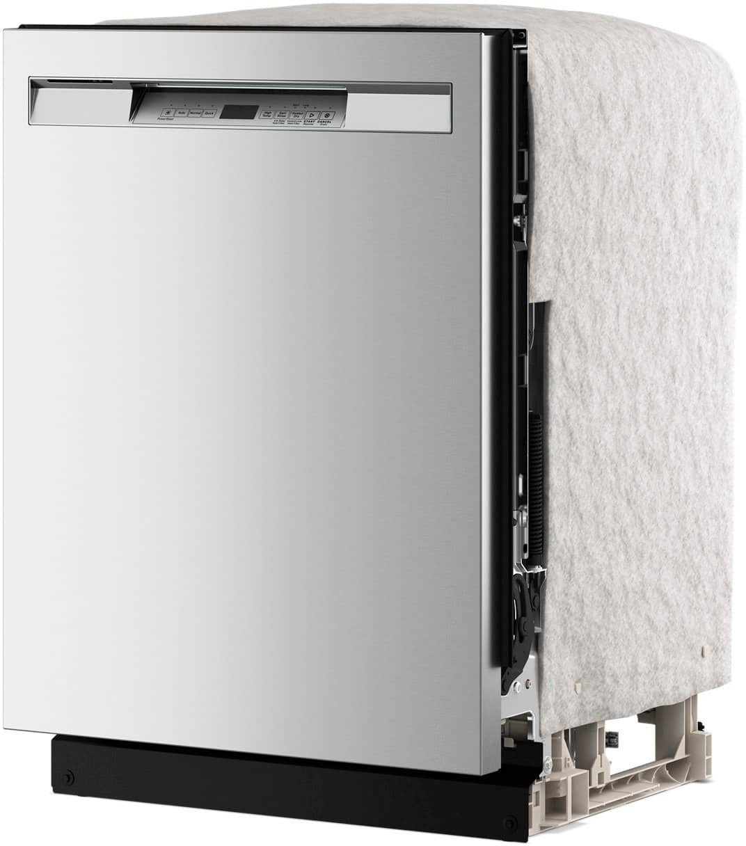 Angle. Maytag - 24" Front Control Built-In Stainless Steel Tub Dishwasher with PowerBlast Cycle and 50 dBA - Fingerprint Resistant Stainless Steel.