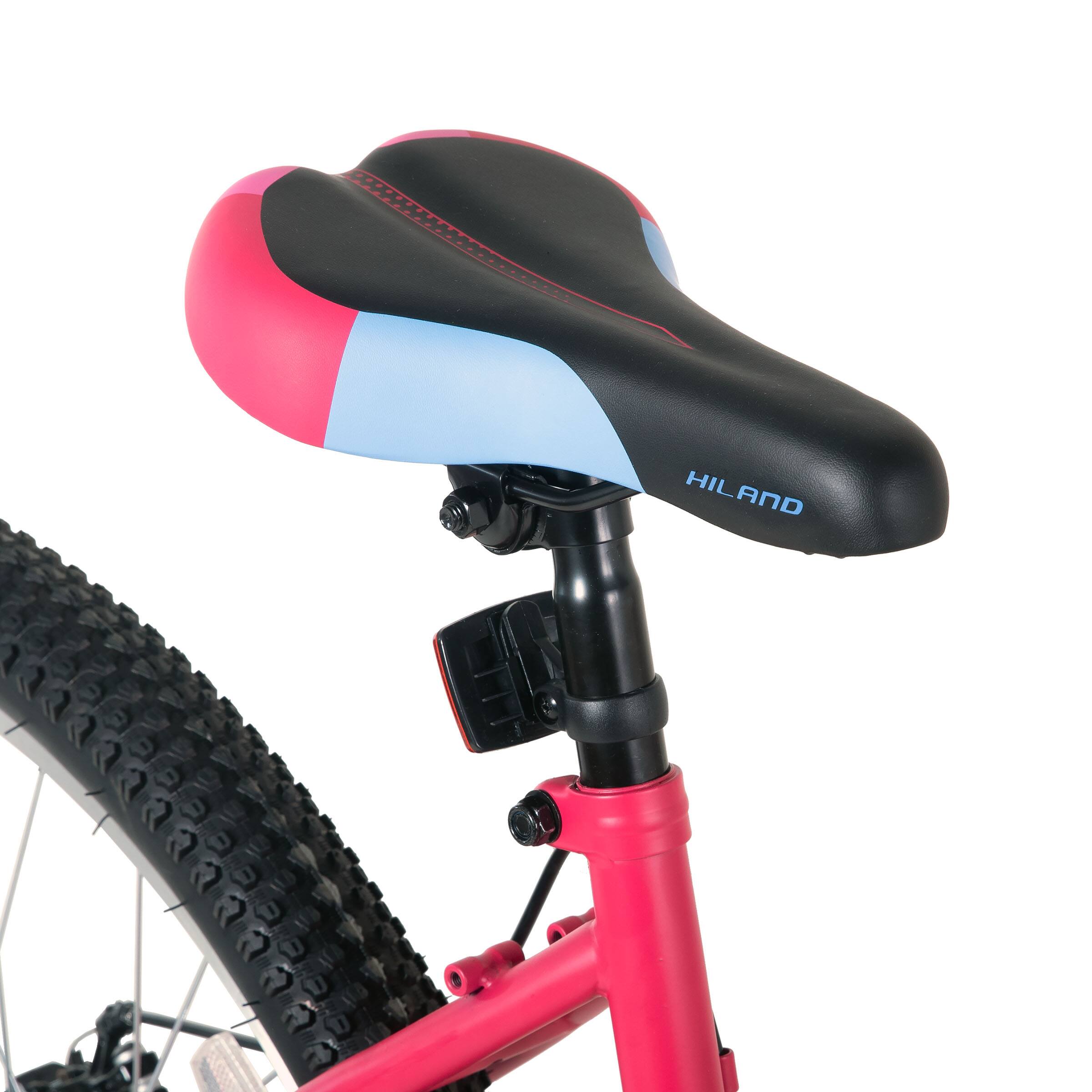 Alt View 4. HILAND - HILAND 26 Inch Womens Mountain Bike with 18-Speed, Step-Through Frame, Suspension Fork MTB Bicycle for Adult Pink - Pink.