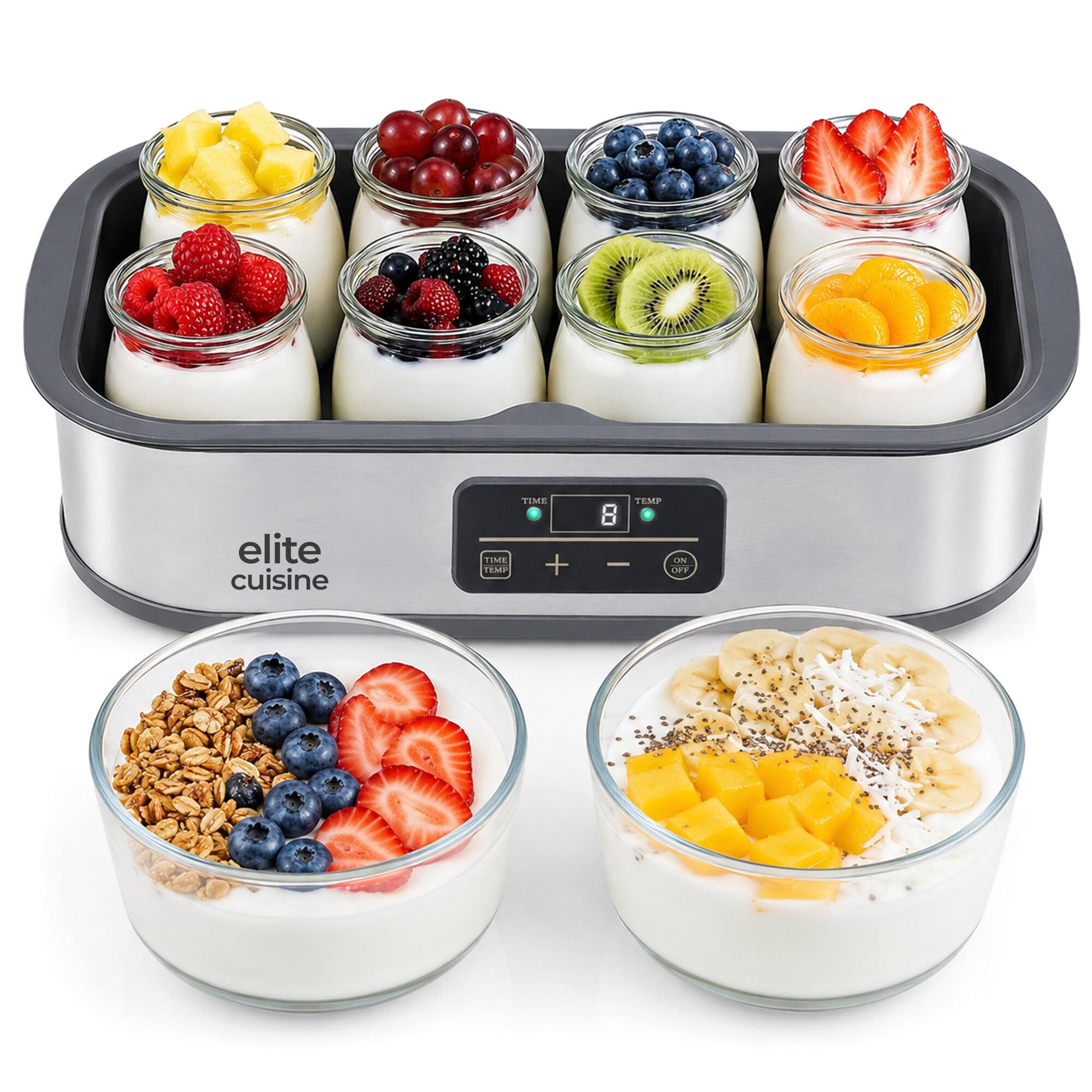 elite cuisine TIME TEMP FEME - + FEMP 8 ON - C