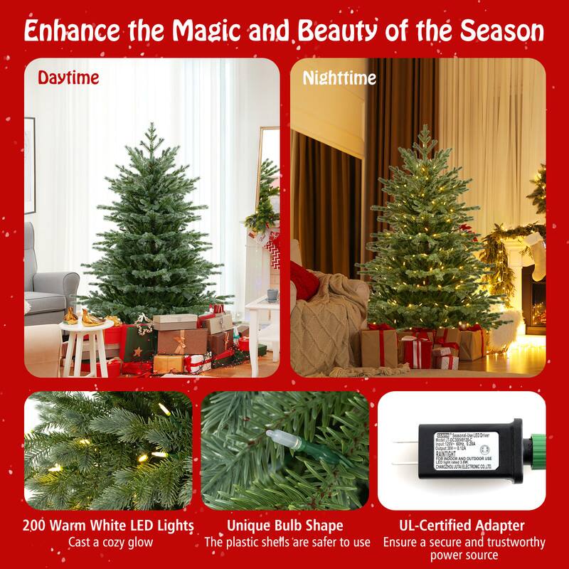 Enhance the Magic and Beauty of the Season

Daytime

Nighttime

ARCO

OUTDOOR USE

200 Warm White LED Lights
Cast a cozy glow

Unique Bulb Shape
The plastic shells are safer to use

UL-Certified Adapter
Ensure a secure and trustworthy power source