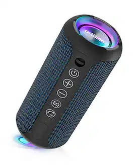 Ortizan - Portable Bluetooth Speaker, IPX7 Waterproof, TWS, 30H Playtime, Deep Bass, Black - Navy
