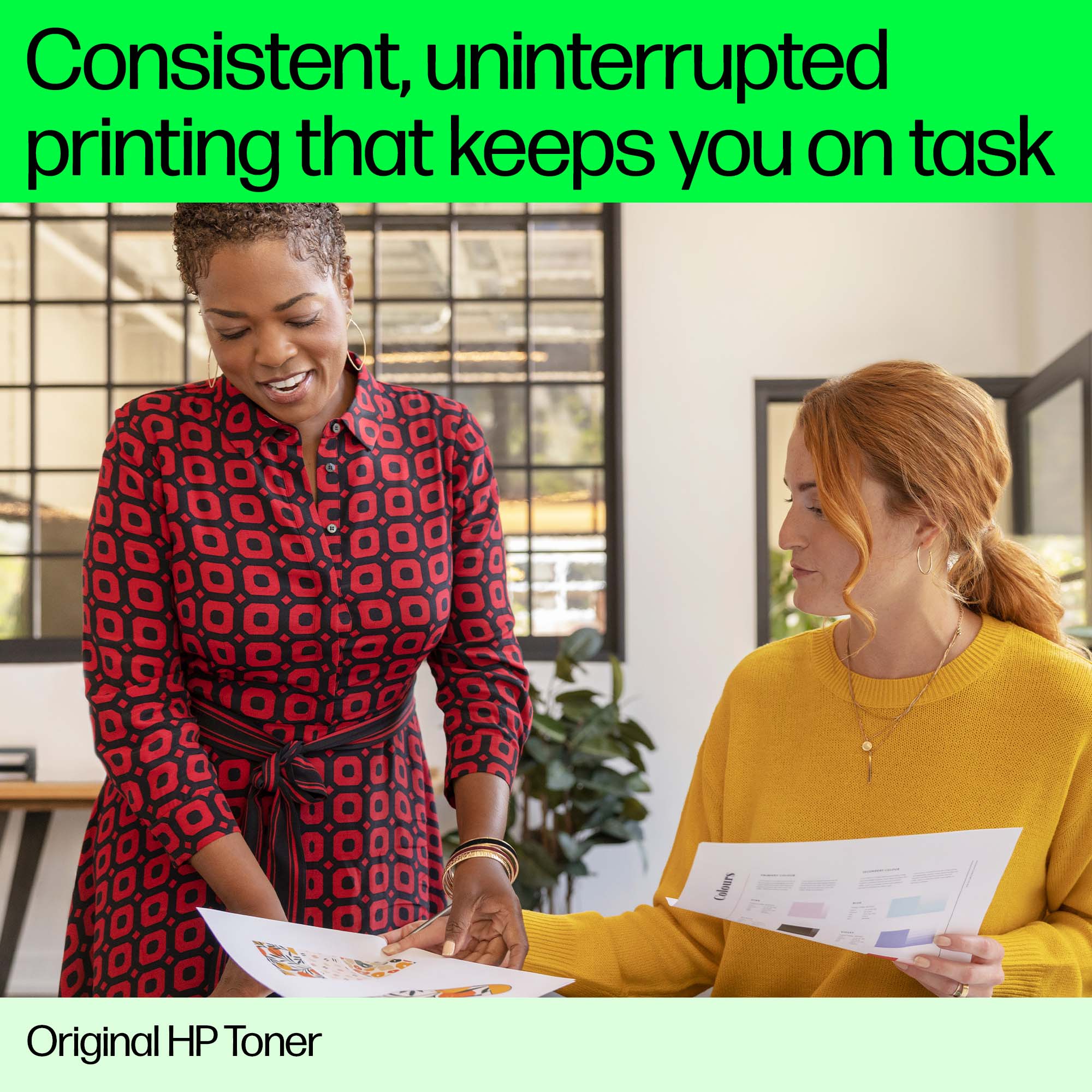 Consistent, uninterrupted printing that keeps you on task

Original HP Toner