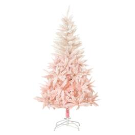 Homcom - Unlit Spruce Artificial Christmas Tree with Realistic Branches and 450 Tips - Pink