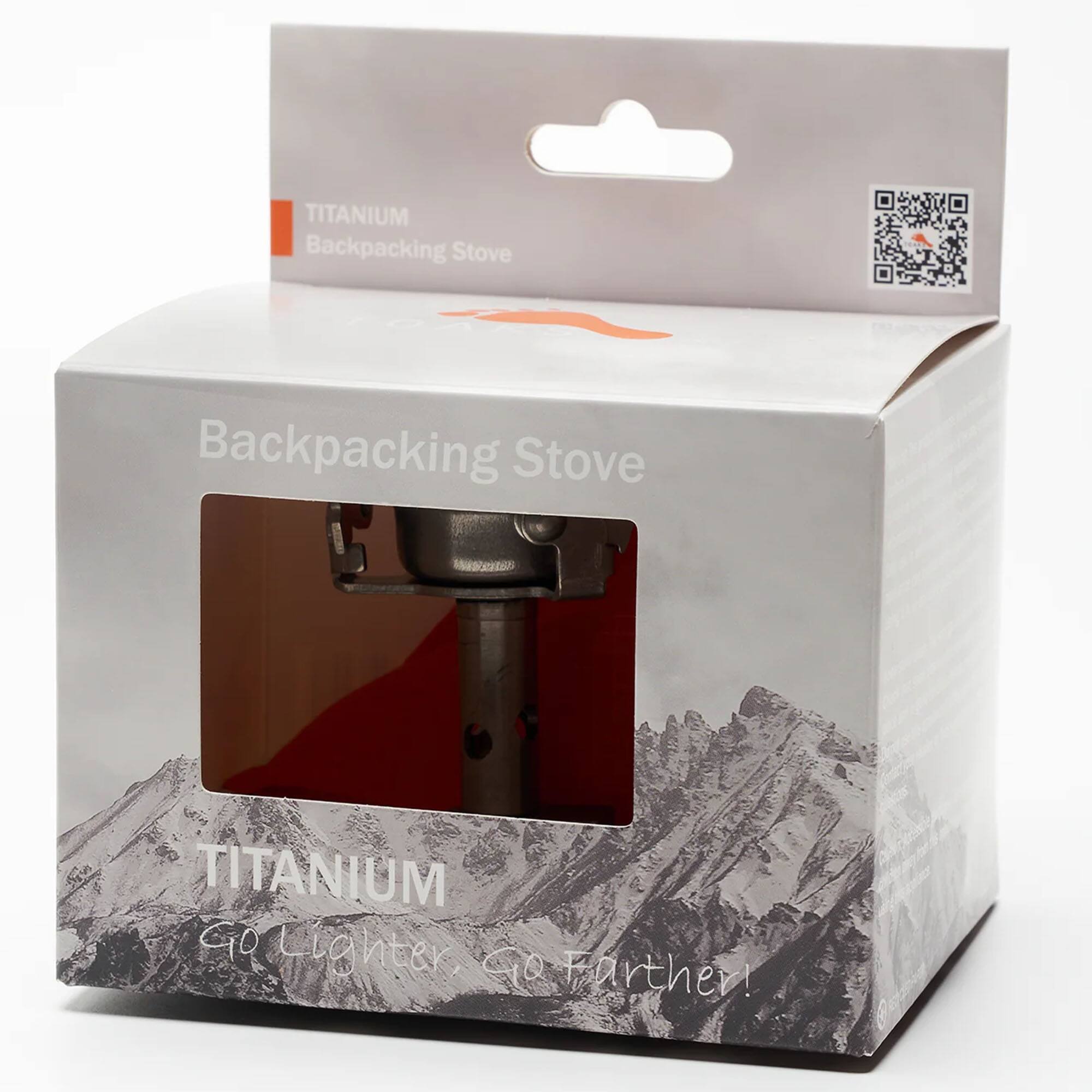 TITANIUM Backpacking Stove, Backpacking Stove, TITANIUM, Go Lighter, Go Farther!