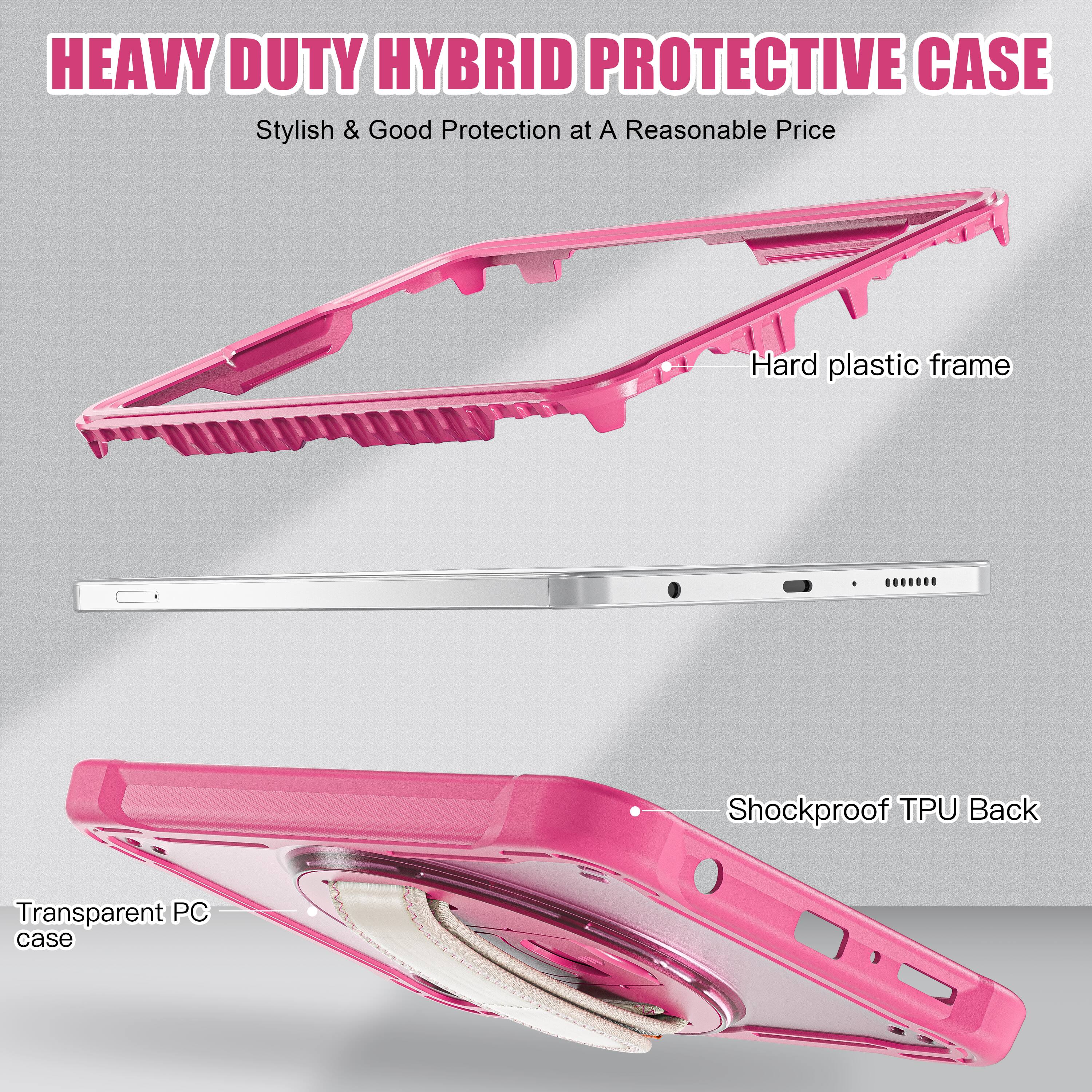 HEAVY DUTY HYBRID PROTECTIVE CASE  
Stylish & Good Protection at A Reasonable Price  
Hard plastic frame  
Shockproof TPU Back  
Transparent PC case