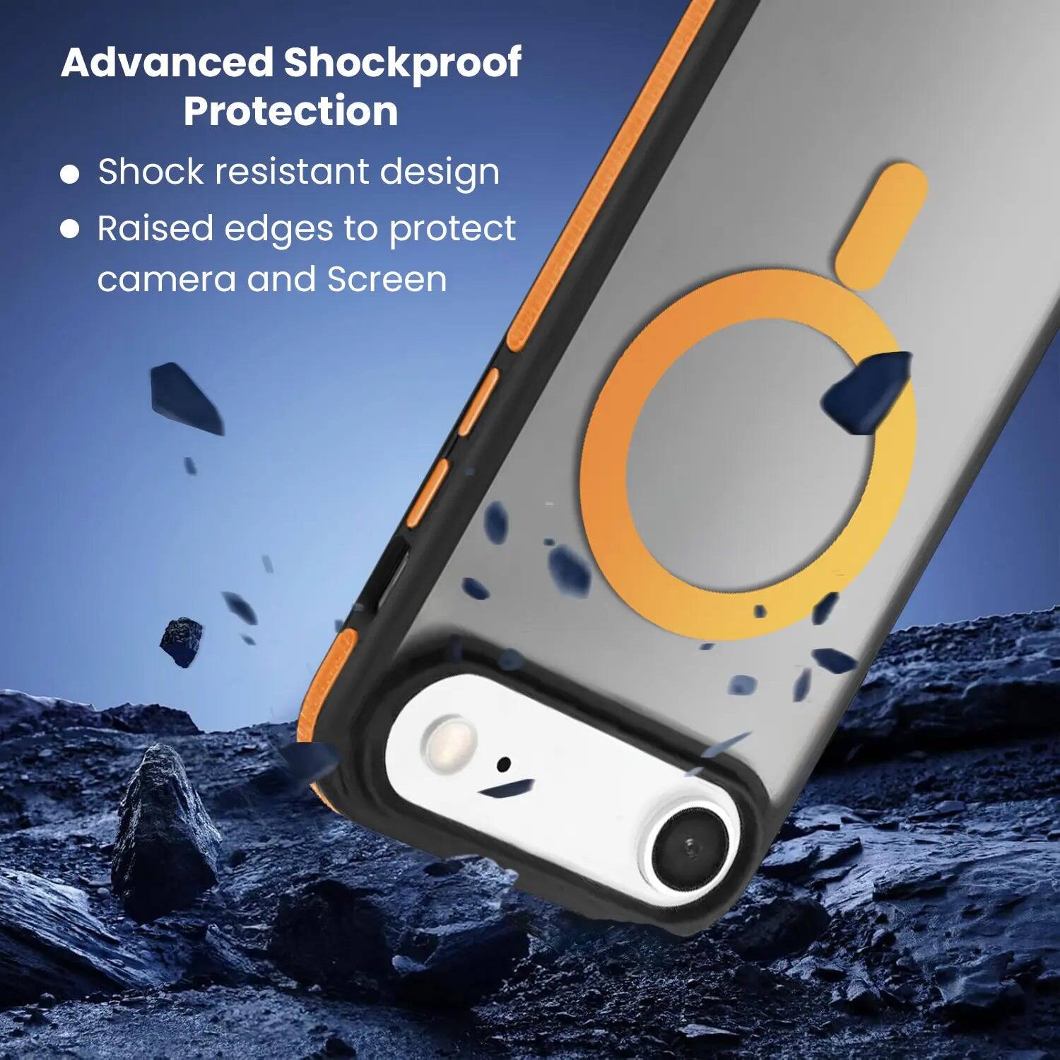 Advanced Shockproof Protection  
- Shock resistant design  
- Raised edges to protect camera and screen