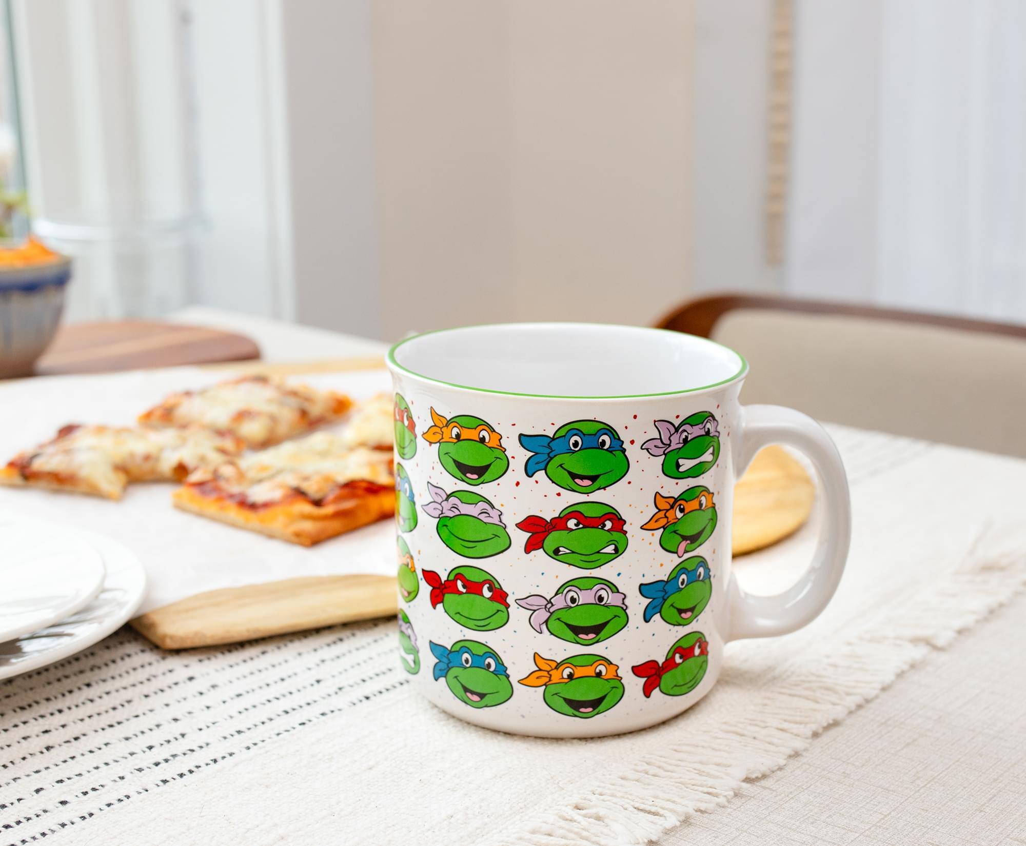 Alt View 2. Silver Buffalo - Teenage Mutant Ninja Turtles Portraits Ceramic Camper Mug | Holds 20 Ounces - Green.