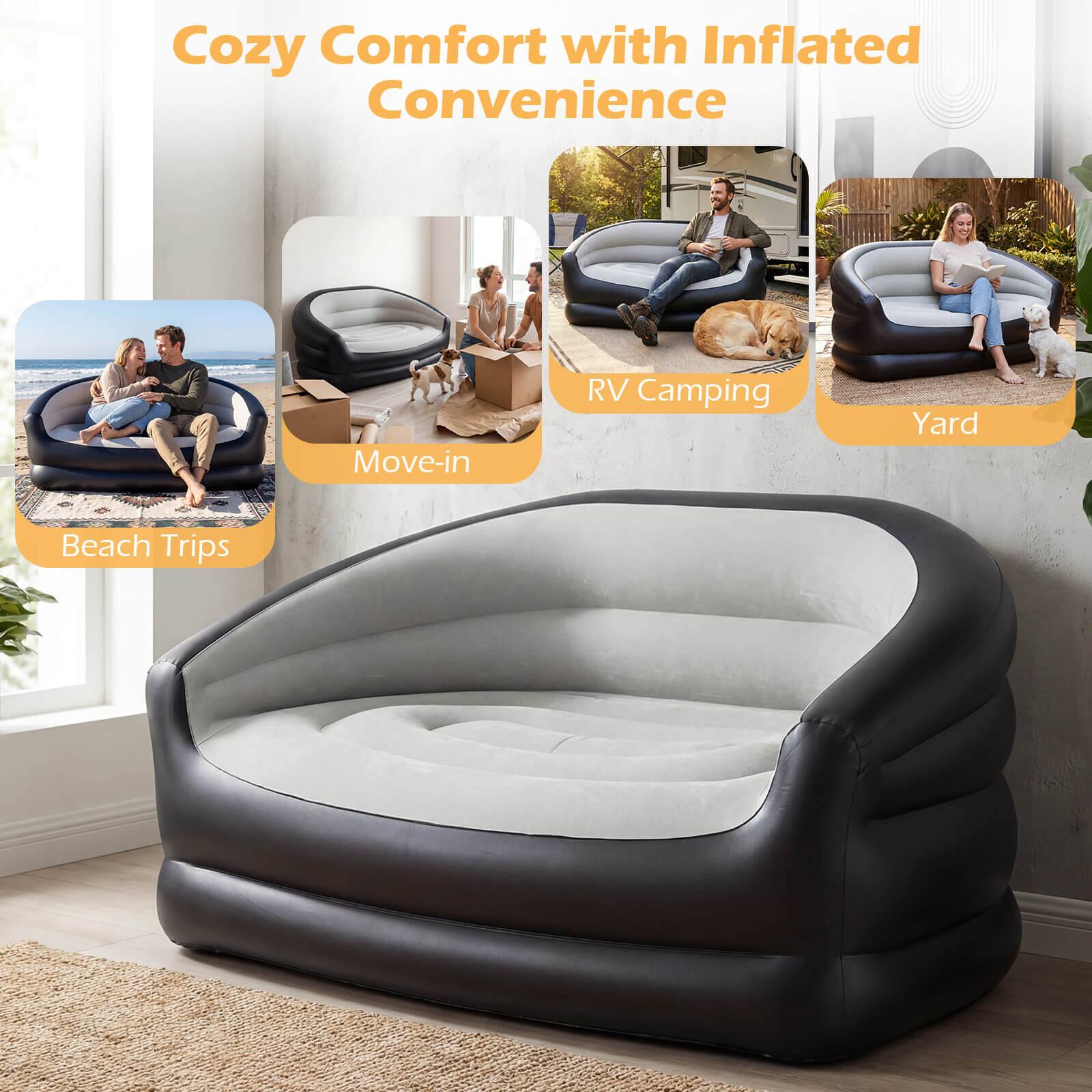 Cozy Comfort with Inflated Convenience

- Move-in
- RV Camping
- Yard
- Beach Trips
