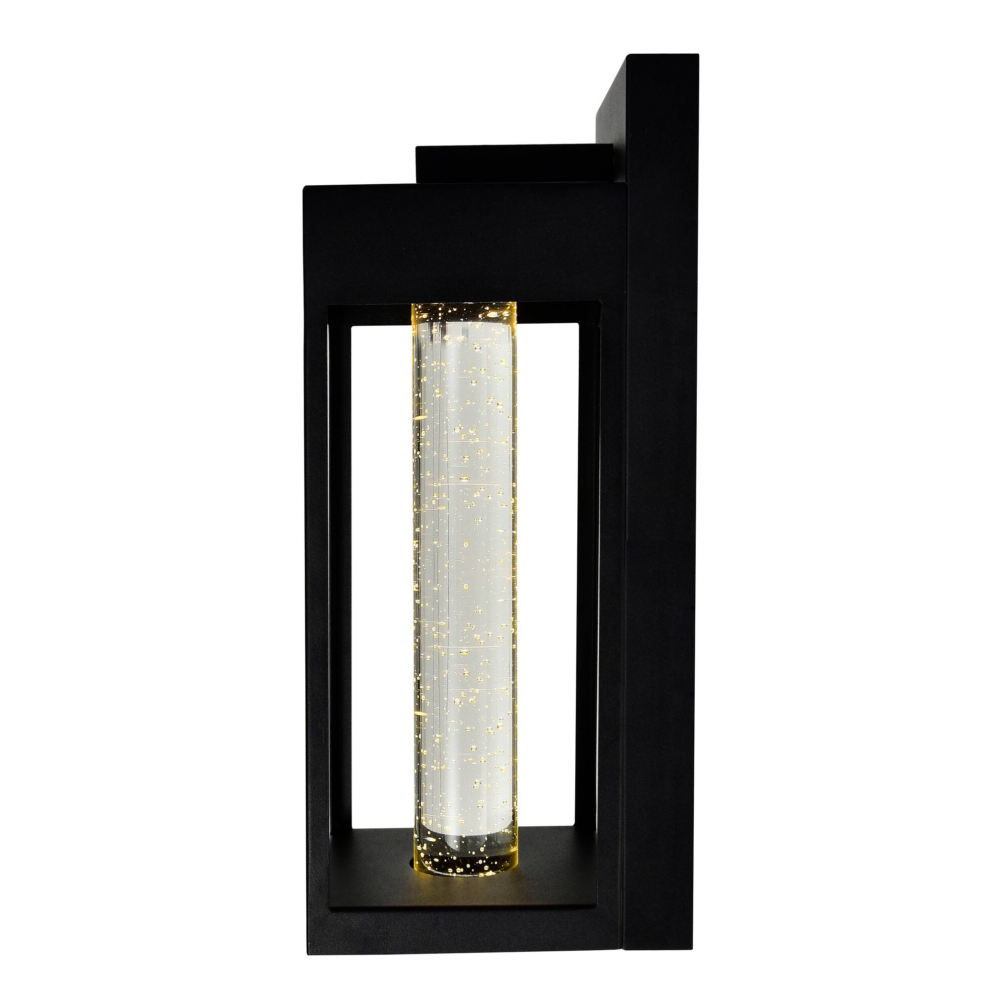 Left. CWI Lighting - Rochester LED Integrated Black Outdoor Wall Light - Black.
