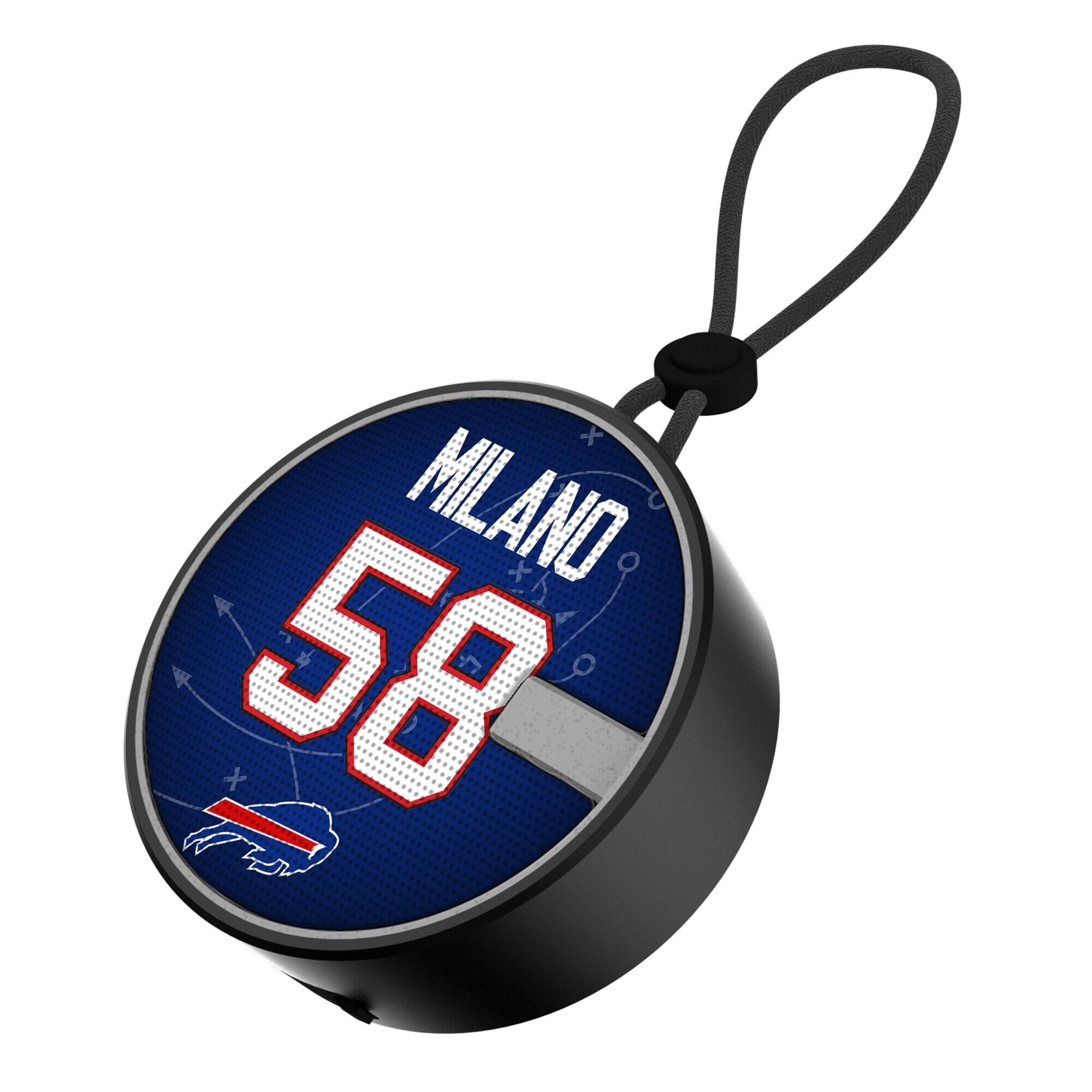 Front. Keyscaper - Matt Milano Buffalo Bills Bluetooth IP67 Waterproof Speaker - Black.