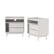 Angle Zoom. Walker Edison - Boho Solid Wood Nightstand (set of 2) - White.
