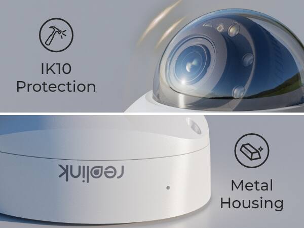 IK10 Protection  
Metal Housing