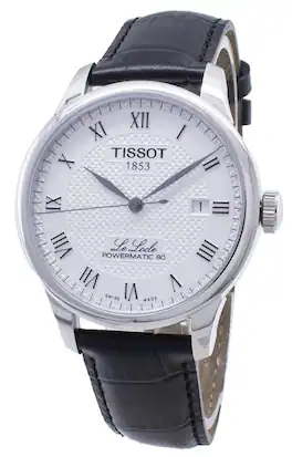 Tissot - T-Classic Le Locle T006.407.16.033.00 T0064071603300 Powermatic 80 Automatic Men's Watch - Silver