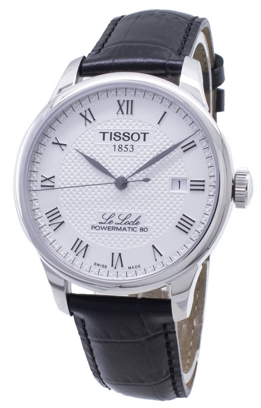Tissot - T-Classic Le Locle T006.407.16.033.00 T0064071603300 Powermatic 80 Automatic Men's Watch - Silver