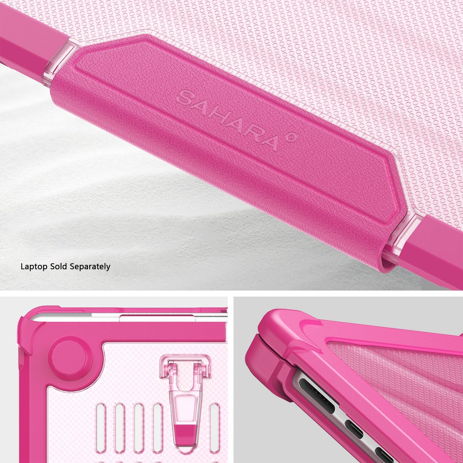 The text on the image reads "SAHARA O Laptop Sold Separately."