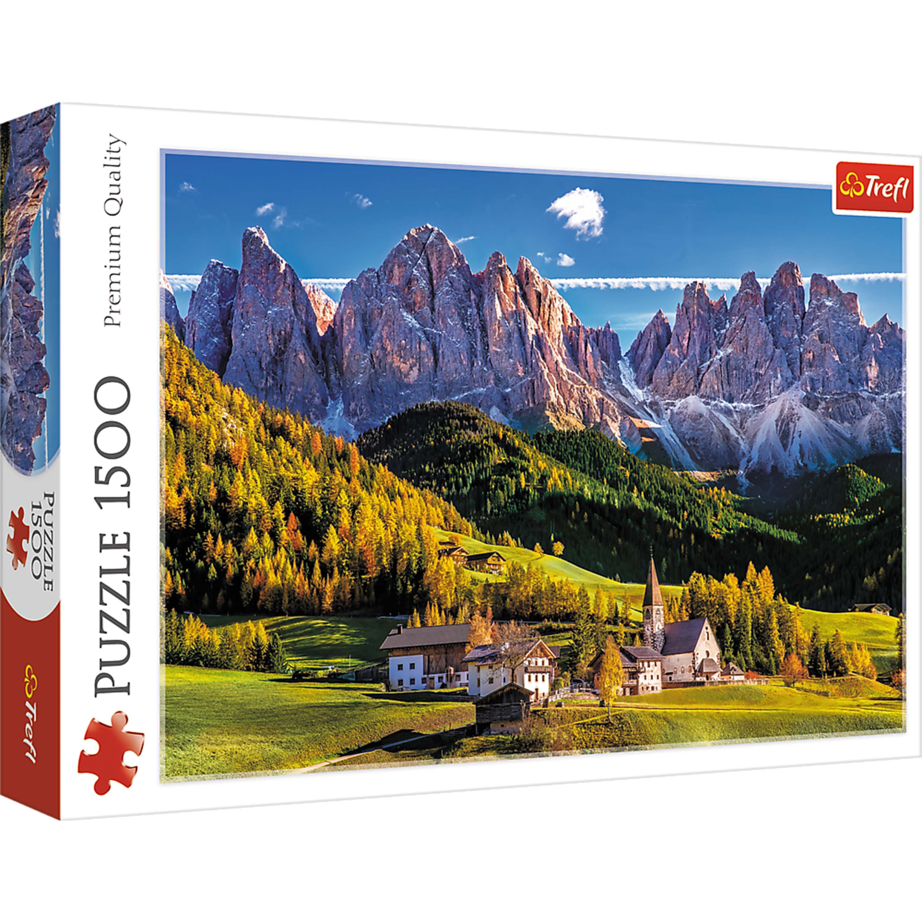 Trefl - Red 1500 Piece Puzzle - Val di Funes valley, Dolomites, Italy price history on PriceWatchPro