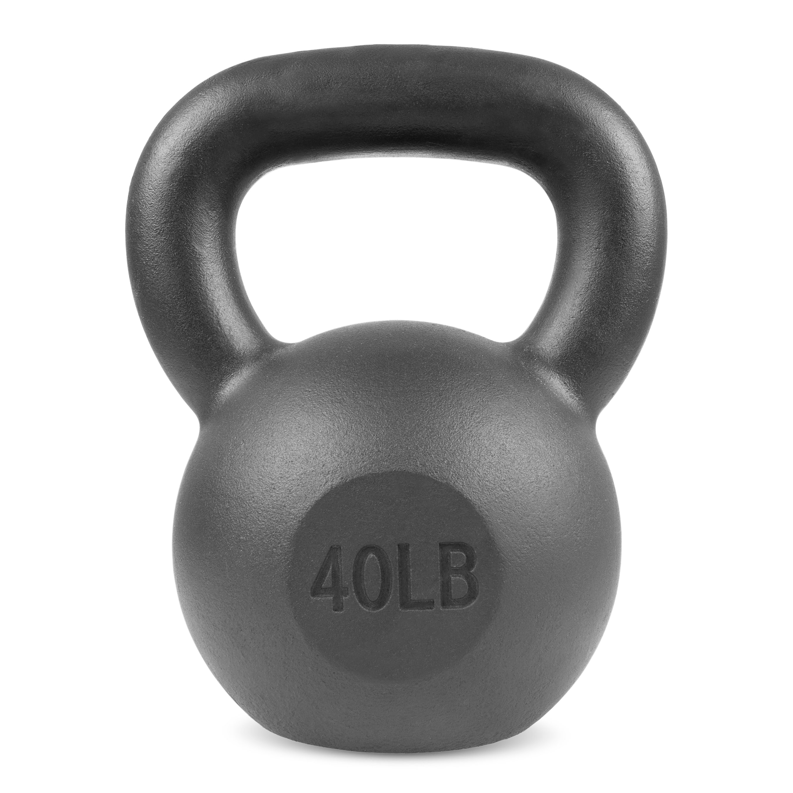 ProsourceFit - Cast-Iron Kettlebell, 40 lbs - Black