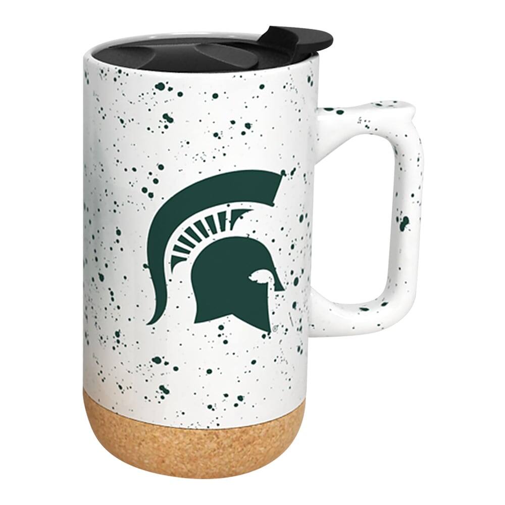 Indigo Falls - Michigan State Spartans 18oz. Speckle Cork Mug - Multicolor