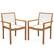 Front. Costway - Stackable Dining Chair Set of 2 with Wear-resistant Fabric & Breathable Backrest - White + Natural.