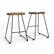 Front. Simpli Home - Amberly Saddle Counter Height Stool (Set of 2) - Natural/Black.