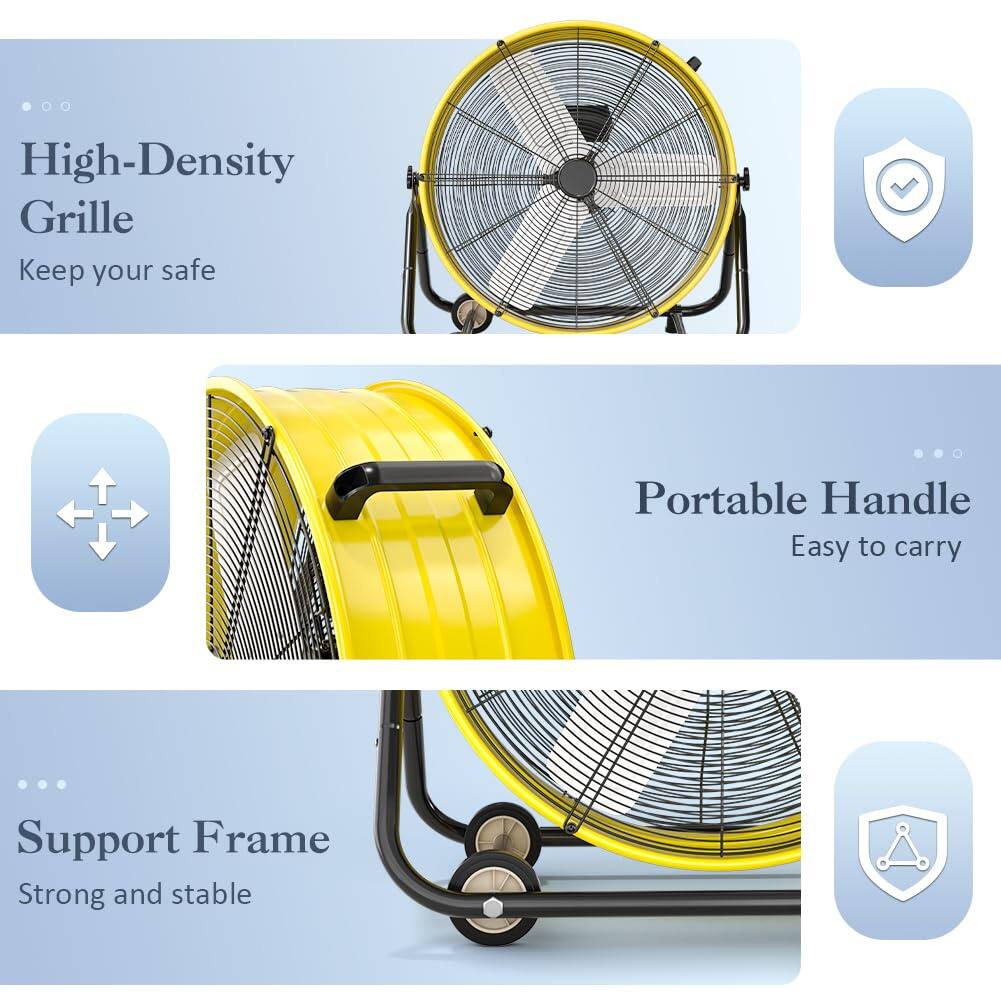 High-Density Grille  
Keep your safe  

Portable Handle  
Easy to carry  

Support Frame  
Strong and stable