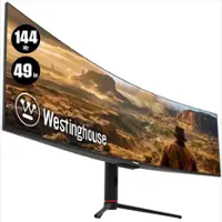 Westinghouse - 49" Curved UltraWide QHD GamingMonitor - Black - Front_Zoom