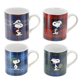 Peanuts - Midcentury Cool 4 Piece 19 Ounce Stoneware Assorted Mug Set - Assorted Colors