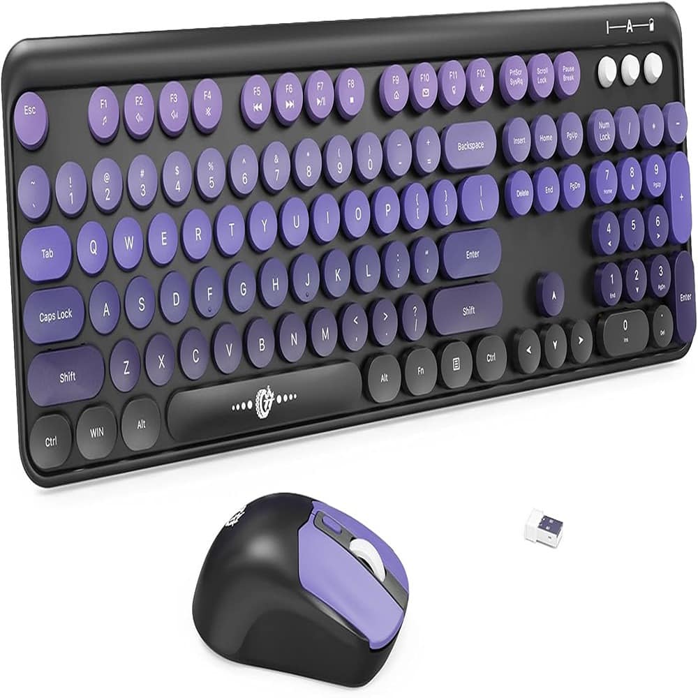 MOSZAR LLC Wireless Keyboard and Mouse Combo 2.4G Full Sized