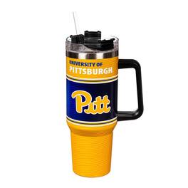 Evergreen Enterprises - Pitt Panthers 40oz. Stainless Steel Canyon Cup with Straw - Multicolor