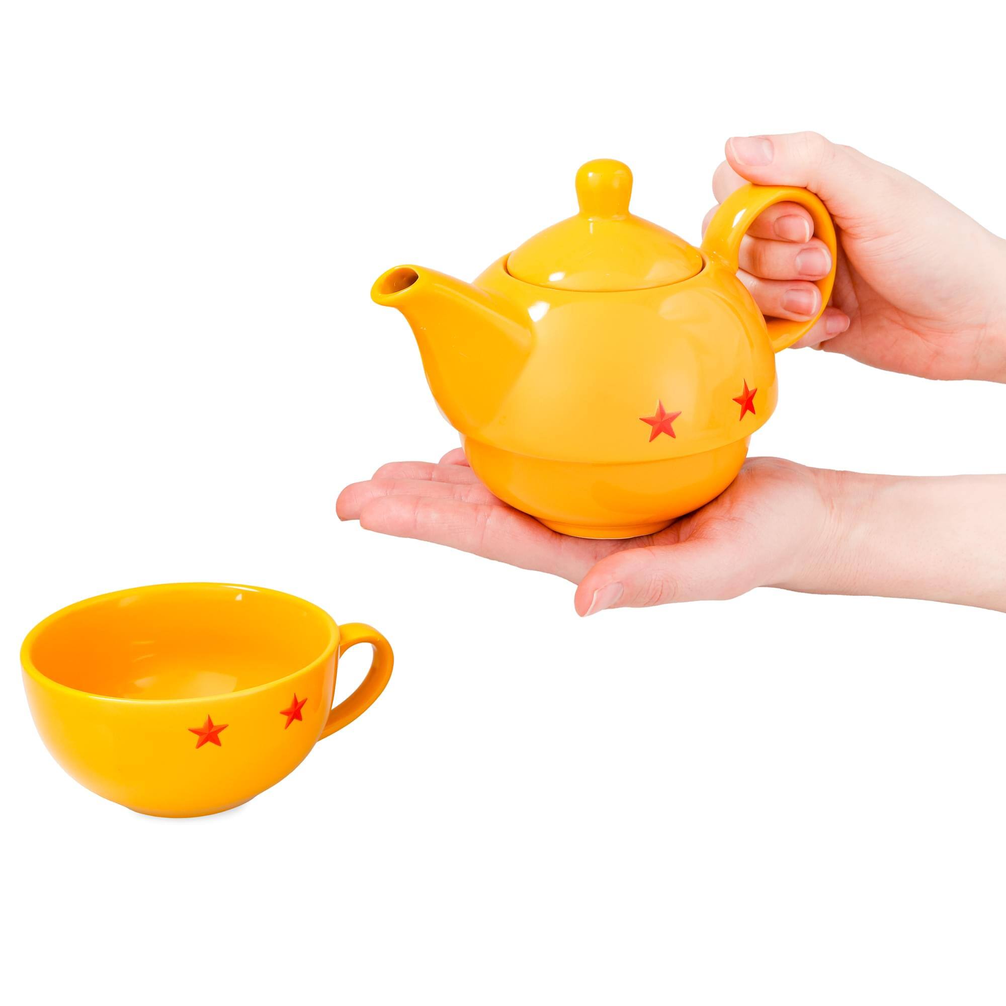 Alt View 4. Just Funky - Dragon Ball Super Stackable 11oz Teapot and Cup Set - Yellow.