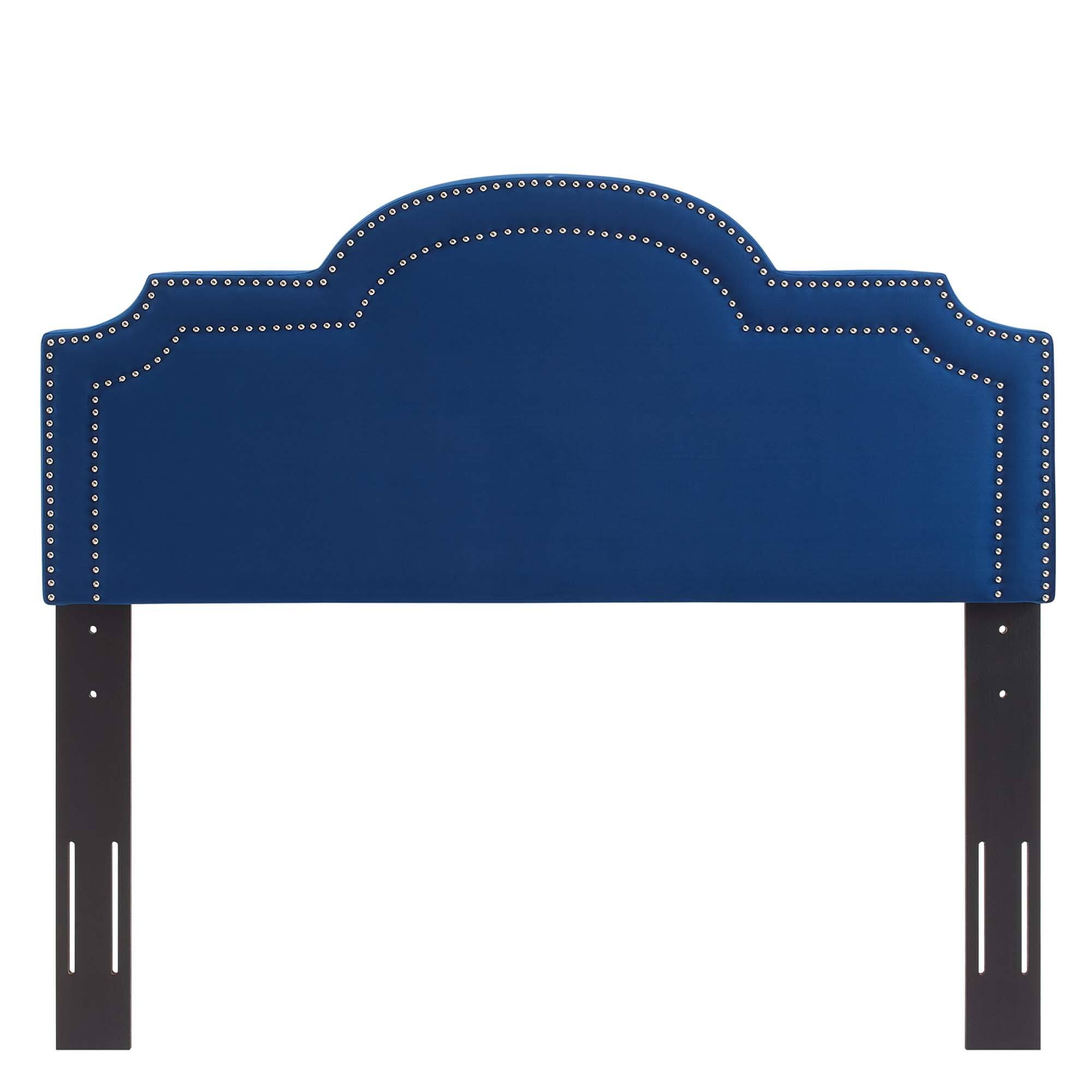 Left. Modway - Belinda Performance Velvet King/California King Headboard by Modway - Navy.