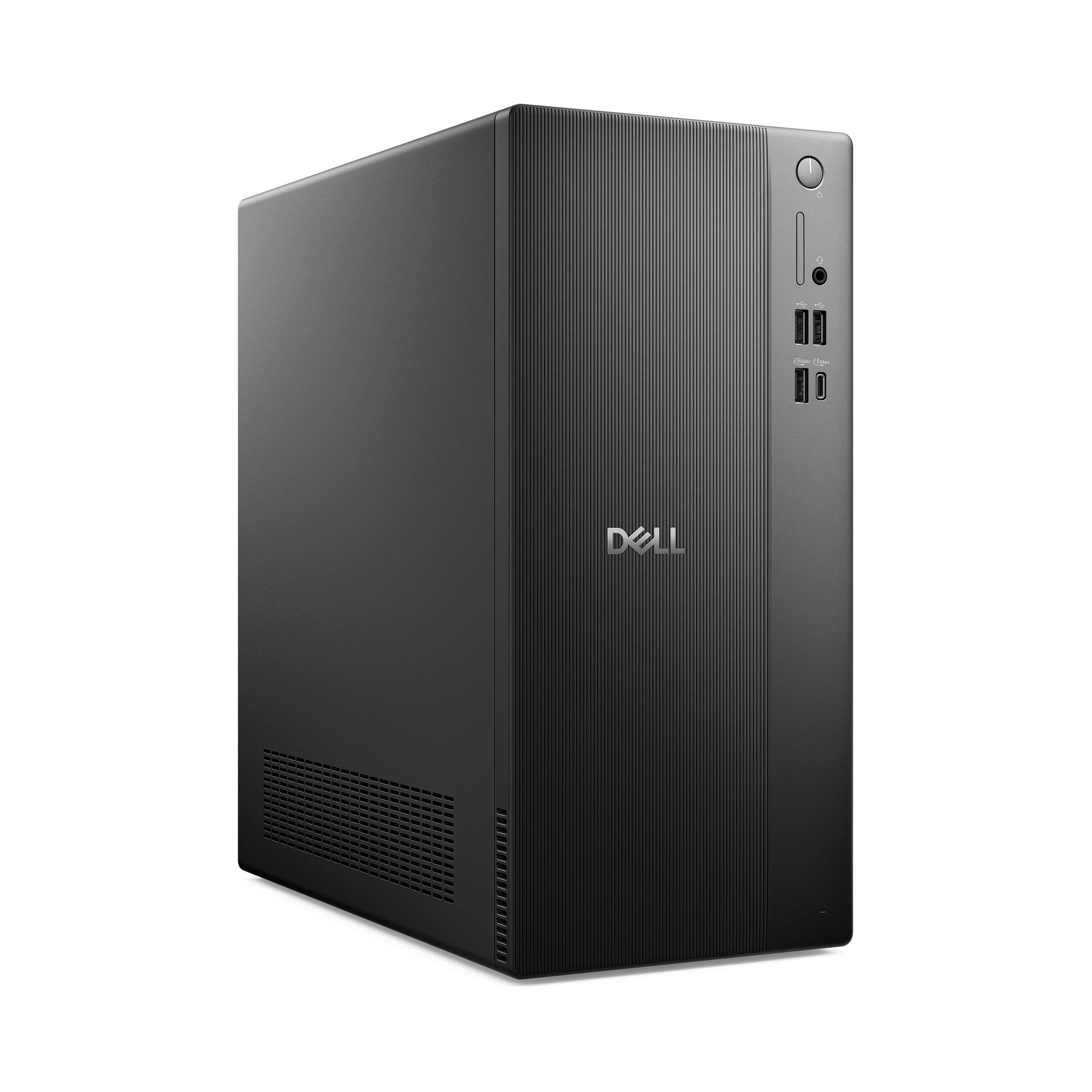 Alt View 2. Dell - Dell Tower Desktop,Intel Core Ultra 5 225,8GB DDR5,512GB SSD+160GB Dock Set,WiFi 6,Keyboard & Mouse,Win 11,Black - Black.