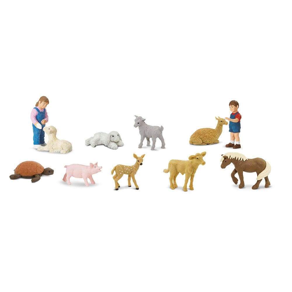 Back. Safari Ltd. - Petting Zoo Toob Toy.