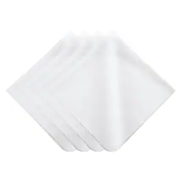 Unique Bargains - 4pcs Soft Eyeglass Cloths, 15.8"x15.8" Microfiber Cleaning Cloth for Lens, Glasses, Jewelry, LCD Screens, Cameras - White