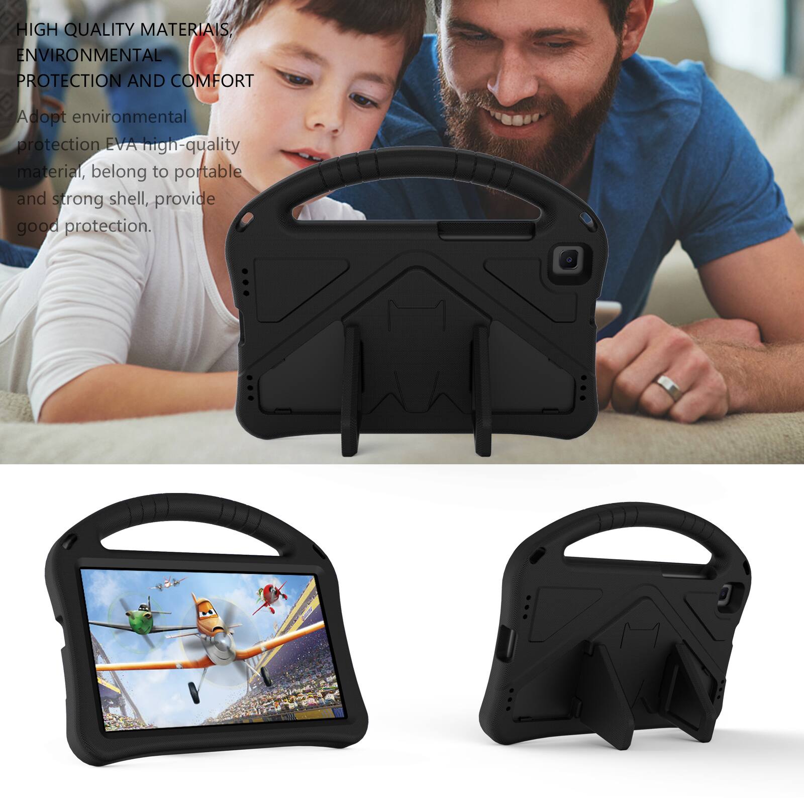 HIGH QUALITY MATERIALS, ENVIRONMENTAL PROTECTION AND COMFORT

Adopt environmental protection EVA high-quality material, belong to portable and strong shell, provide good protection.