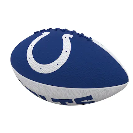 Front. Logo Brands - Indianapolis Colts Pinwheel Logo Junior Football - Multicolor.