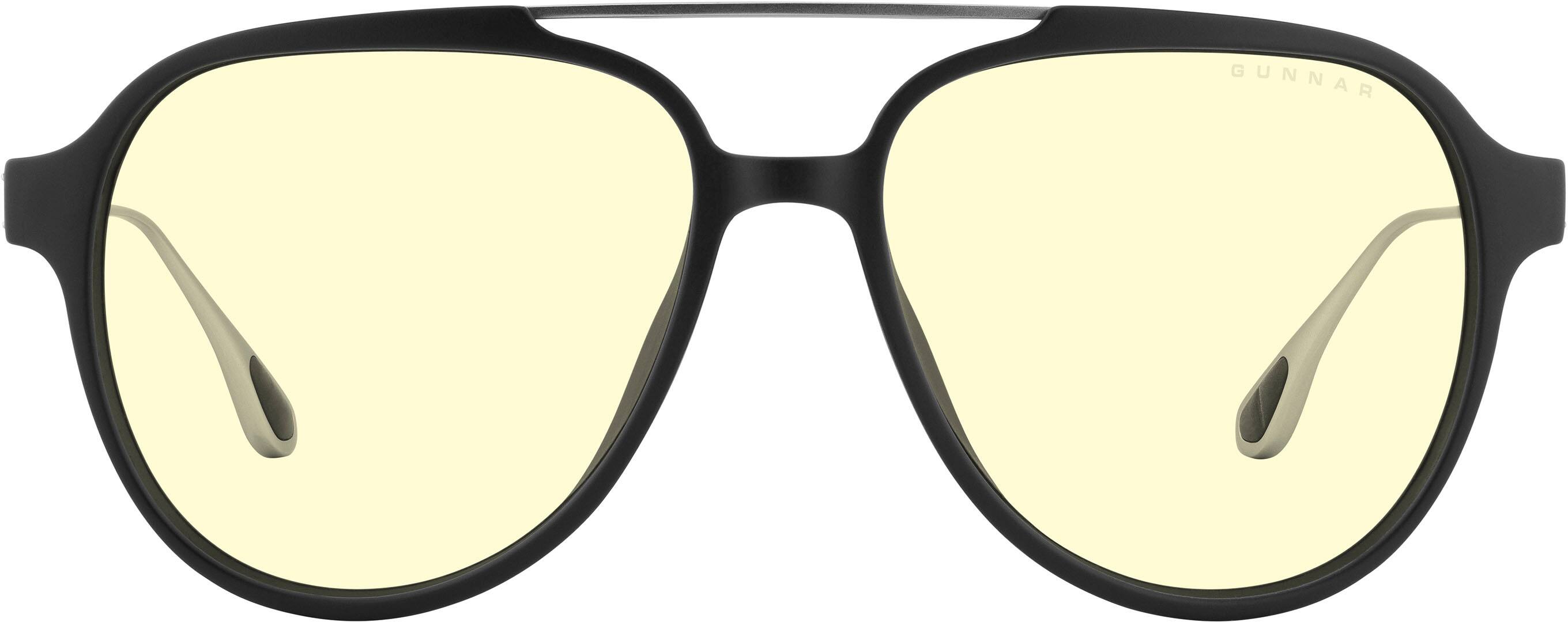 Left. GUNNAR - GUNNAR - Ghost  Computer Glasses with Blue Light Reduction , Amber Lenses - Onyx/Mercury.