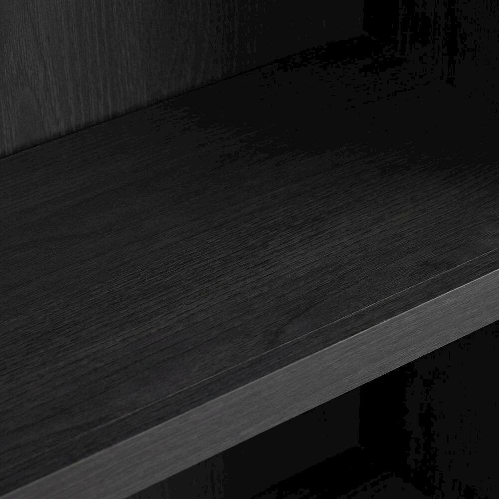 Alt View 1. FurniFact - Bookcase in black wood with spacious open shelves for versatile storage - Blackwood.