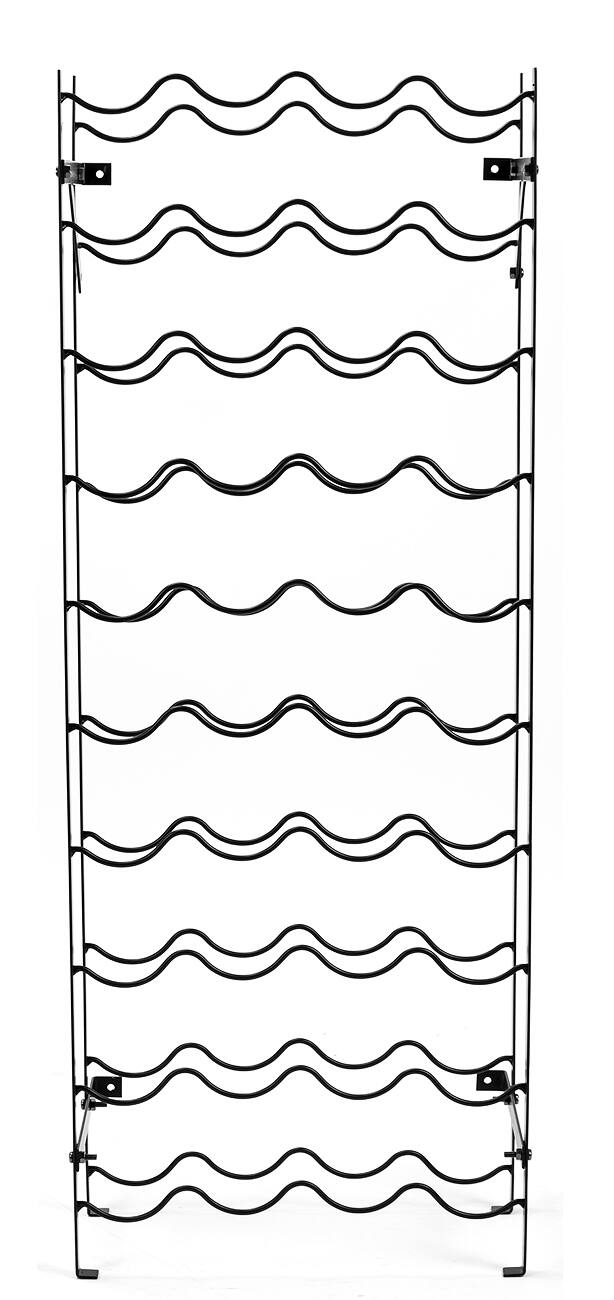 Alt View 4. Sorbus - Sorbus Wine Rack Freestanding Floor - Wine Bottle Holder Holds 40 Bottles of Wine - 40 Bottle Capacity Wine Storage - Midnight.