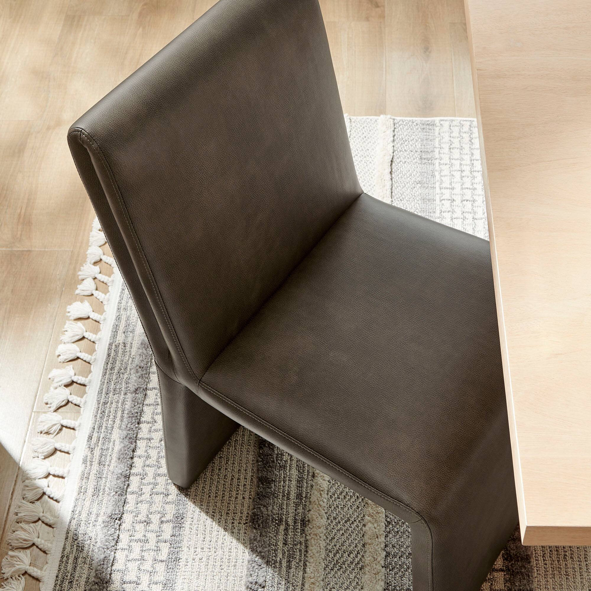 Alt View 5. Modway - Emory Vegan Leather Dining Side Chair by Modway - Gray.