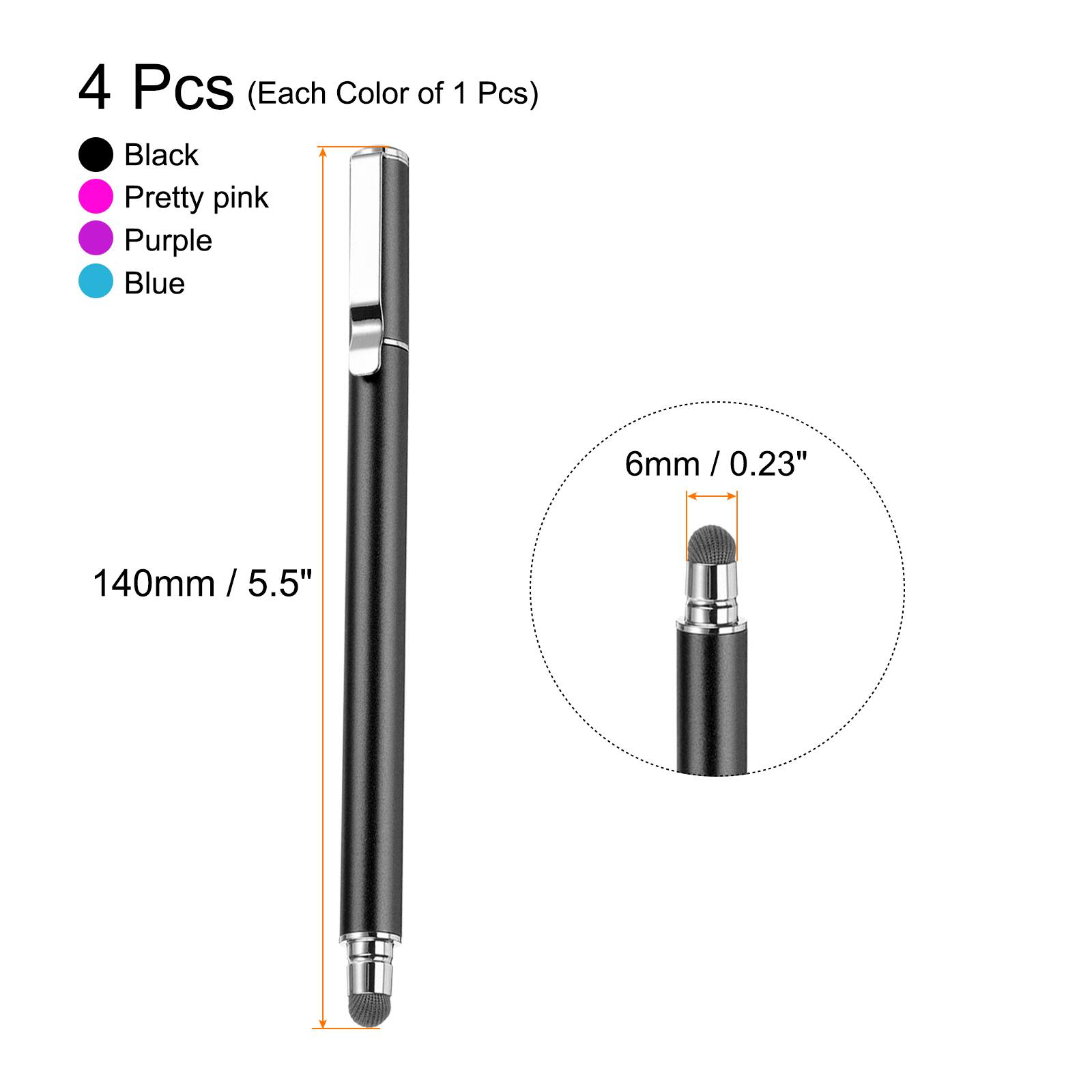 4 Pcs (Each Color of 1 Pcs)  
Black  
Pretty pink  
Purple  
Blue  

6mm / 0.23"  
140mm / 5.5"