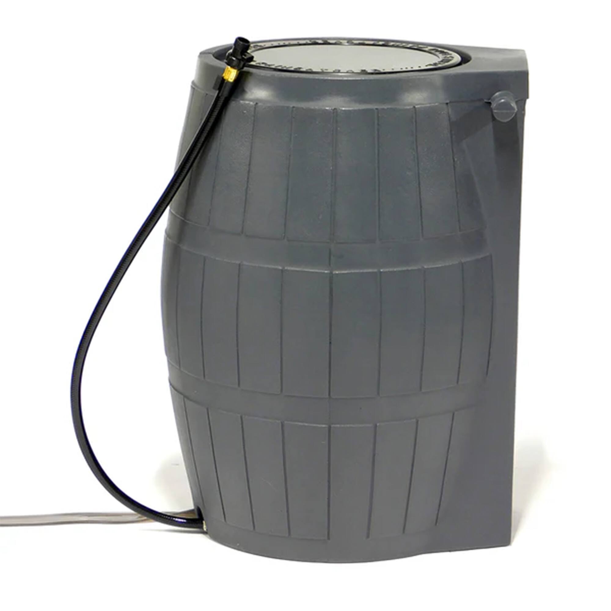 Alt View 7. FCMP Outdoor - FCMP Outdoor RC4000 50 Gallon Outdoor Rain Water Catcher Barrel Container, Grey - Grey.