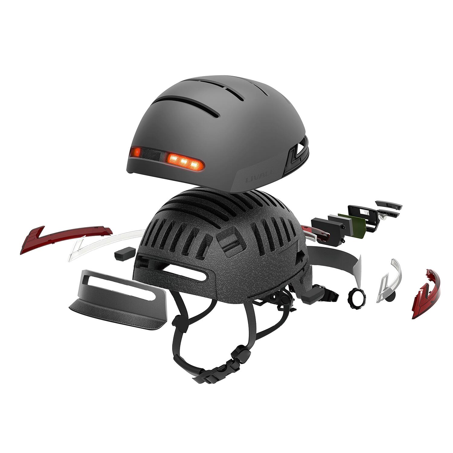Angle. LIVALL - LIVALL BH51M NEO Smart Bike Helmet with speakers, Smart Lighting, Fall Detection & SOS Alert-Black - Black.
