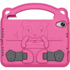 Front. SaharaCase - Teddy Bear KidProof Case for Apple iPad mini (A17 Pro) and Apple iPad mini (6th Generation 2021) - Pink.